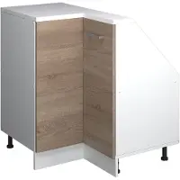 Vicco R-Line Hoekkeukenkast voor schuine wand – 75.6 cm met 1 deur Sonoma