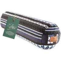 #DoYourYoga Tarik Cilinder yogabolster met bio-organische boekweit, wasbare overtrek van 100% katoen, 68 cm x 22 cm, yogakussen meditatie /zit /zafukussen voor Yin Yoga