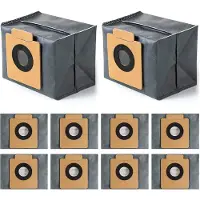 OEM 10 stuks stofzuigzakken voor robotstofzuigers, compatibel met X8 Pro, X10 Pro Omni, stofzuigzakken, reservezakken, vervangende onderdelen, accessoires, stofzuigzakken voor stofzuigers
