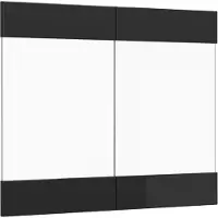 Vicco R-Line Keukenfront – 79.2 x 59 cm meubelfront voor de glazen hangkast Zwart hoogglans