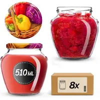 Kadax Amphora Pot Ø82 510ml + Deksel Ø82 W-0