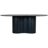 Giga Meubel Eettafel Ava Ovaal Zwart 200cm