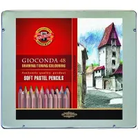 Koh-I-Noor Gioconda Pastels 48 Kleuren - Droge Pastels in Hout