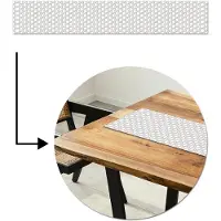 MuchoWow Tafelloper 180x30 cm - Tafelmat vinyl Grafisch - Patroon - Modern - Hexagon - Tafeldecoratie - Tafelversiering - Keuken decoratie - Tafel versiering