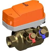 Belimo PI Zoneklep Rp1 Kvs2.1 24VAC/DC Fail-Safe 75s MP-Bus 1Nm IP40 Aansluitklem Meetpoorten C225QPT-G/CQK24A-MPL-T