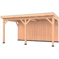 Westwood Douglas overkapping, 500 x 400, met achterwand, Comfort Plus