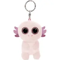 Nici sleutelhanger pluche Glubschis Axolotl Xomo 9cm roze knuffel.