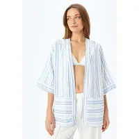Koton Kimono lichtblauw / wit
