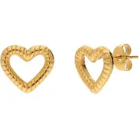 Lucardi Oorbellen 'Herz' goud