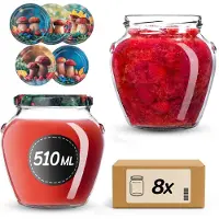 Kadax Amphora Pot 82 mm 510 ml + deksel 82 mm Paddenstoel