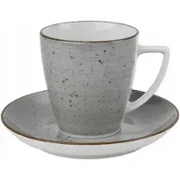 BOSS Grey Porseleinen Kop en Schotel 200ml