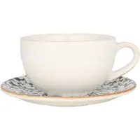 Bonna Calif - Koffie kopjes & schotel - 350 cc - Porselein - set van 6