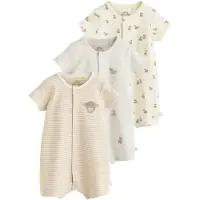 Next Rompertje/body beige / ecru / wit