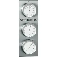 Barigo 306 - buiten weerstation - edelstaal - 520 x 180 mm - Barometer - thermometer - hygrometer
