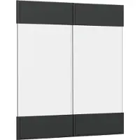 Vicco R-Line Keukenfront – 59.2 x 59 cm meubelfront voor de glazen hangkast Antraciet landhuis