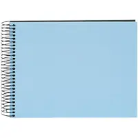 Goldbuch - Spiraalalbum Bella Vista - 24x17 cm - Blauw met zwarte pagina’s