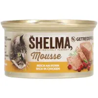 Shelma 20x - Premium Kattenvoer Natvoer - mousse Kip Lever en Groenten -185g