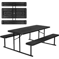 Vevor Opvouwbare picknicktafel (tafelblad met een draagvermogen van 150 kg) met 2 banken