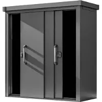 PRIMEYARD 180 x 78 cm Tuinkast XL, antraciet