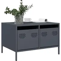 vidaXL Tv-meubel 68x50x43,5 cm koudgewalst staal antracietkleurig