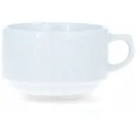 Lubiana Afrodyta Kop en Schotel Porselein Wit 250 ml