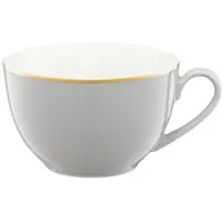 Ambition Royal Kop 220ml - Grijs met Gouden Rand, Porselein