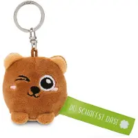 Nici sleutelhanger beer “Je kunt het!” groen 5cm