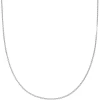 Lucleon 2 mm Zilverkleurige Schakelketting