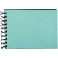 Goldbuch - Spiraalalbum Bella Vista - 24x17 cm - Aqua met zwarte pagina’s