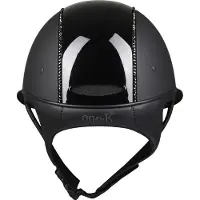 One K Avance Glossy Top Swarovski Ruiterhelm Maat 1 - Zwart