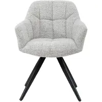 LivingFurn Eetkamerstoel Tommy - Beige Stof - Zithoogte 48cm - Set van 2