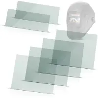Stahlwerk Lashelm lenzen set van 6 | vervangingsglazen binnen en buiten | lasbeschermingsglas | vizierglas | beschermingsglas volgens EN ISO 16321 | vervangingsglazen voor de WORKER volautomatische