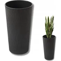 Lilia Jumper Pot Z Wkładem Ø19cm H36cm Mat Zwart