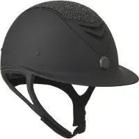 One K Avance Mat Glitter Rijhelm Shell 1 - Zwart
