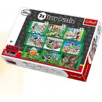 Trefl 3-in-1 Verhaalpuzzel Mickey Mouse - 130 Stukjes