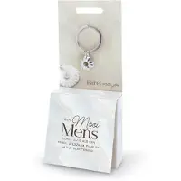 Miko Sleutelhanger met parel | Wensparel | Thema: Mooi mens | Merk: | Kleur: Zilver