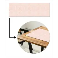 MuchoWow Tafelloper 150x50 cm - Tafelmat vinyl Krokodil - Leer - Zacht - Roze - Tafeldecoratie - Tafelversiering - Keuken decoratie - Tafel versiering