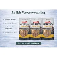 Rosewood - Hondensnack - Naturefood Filet Kip - 3x 1 kg Voordeelverpakking