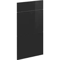 Vicco R-Line Keukenfront – 39.6 x 70.4 cm meubelfront voor de onderkast met lades Zwart hoogglans