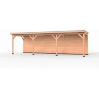 Westwood Douglas overkapping, 900 x 250, met achterwand, Comfort Plus