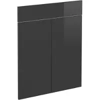 Vicco R-Line Keukenfront – 59.6 x 70.8 cm meubelfront voor de lade-onderkast Antraciet Hoogglans