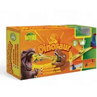 Dromader Racebaan met dinosaurus en autolauncher