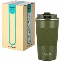 NILS Groene Thermosbeker 510ml - Ideaal voor Camping & Reizen