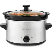 Core Slowcooker met timer - Slowcooker - Crockpot - Zilver - 25cm x 25cm x 20cm