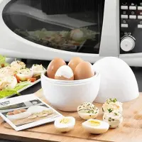 Core Eierkoker electrisch - Eierkoker - Eierkoker met timer - Wit - ‎‎14cm x 14cm x 16cm