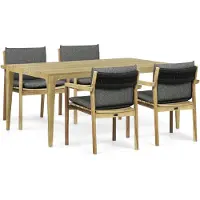 Santika Furniture Santika Suka/Sentis 180 cm dining tuinset 5-delig