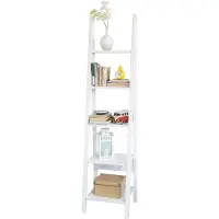 SoBuy Étagère Escalier 5 Niveaux Blanc