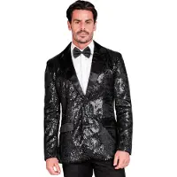 Widmann Master Of The Show Pailletten Colbert Zwart Man