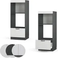 Vicco Fame-Line Magnetronkast – 60 cm open Wit Landhuis