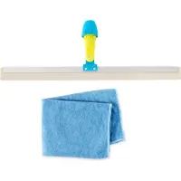 Moerman High-end Flexi Vloertrekker - 50cm - Draaidop - Witte Soft Rubber & Doekje